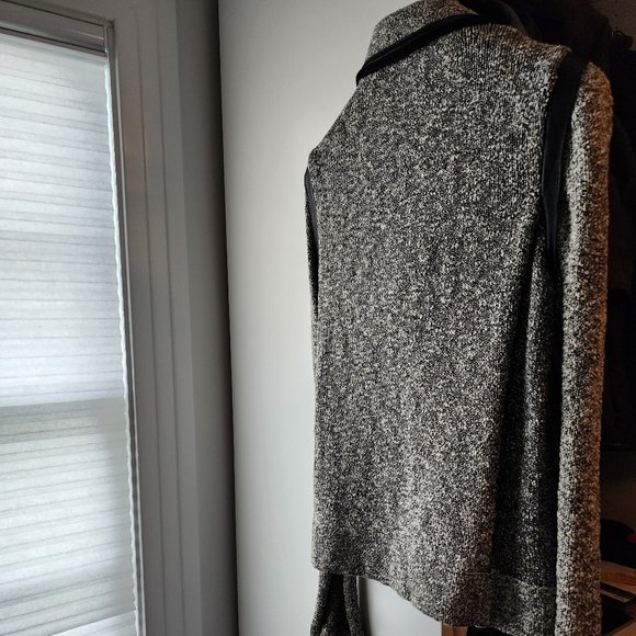 Rag & Bone tweed boucle leather trim moto jacket size M - Picture 11 of 13